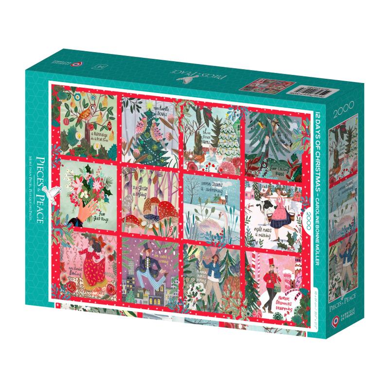 12 Days of Christmas Puzzle - 2000 piece - Pieces & Peace