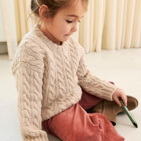 2401 1A et 1B Bonnie sweater junior - Modèle - Sandnes Garn