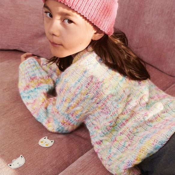 2401 1A et 1B Bonnie sweater junior - Modèle - Sandnes Garn