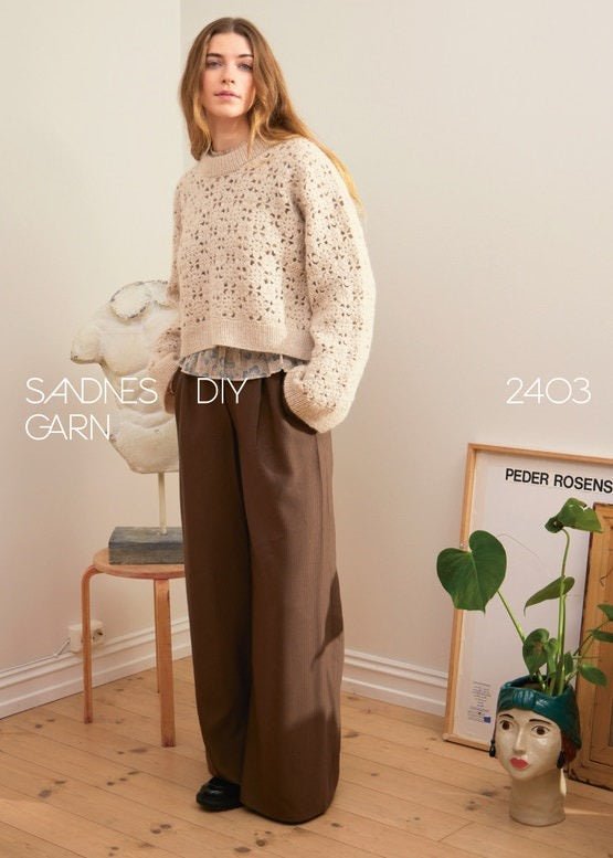 2403 NR. 6 FLEUR SWEATER - Modèle - Sandnes Garn