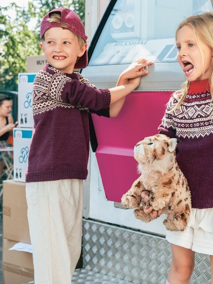 2509 - No. 4a 4b Setesdal Sweater Junior - Sandnes Garn