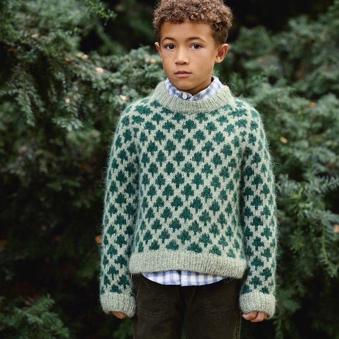 2511 - 1 Christmas Tree Sweater junior - Sandnes Garn