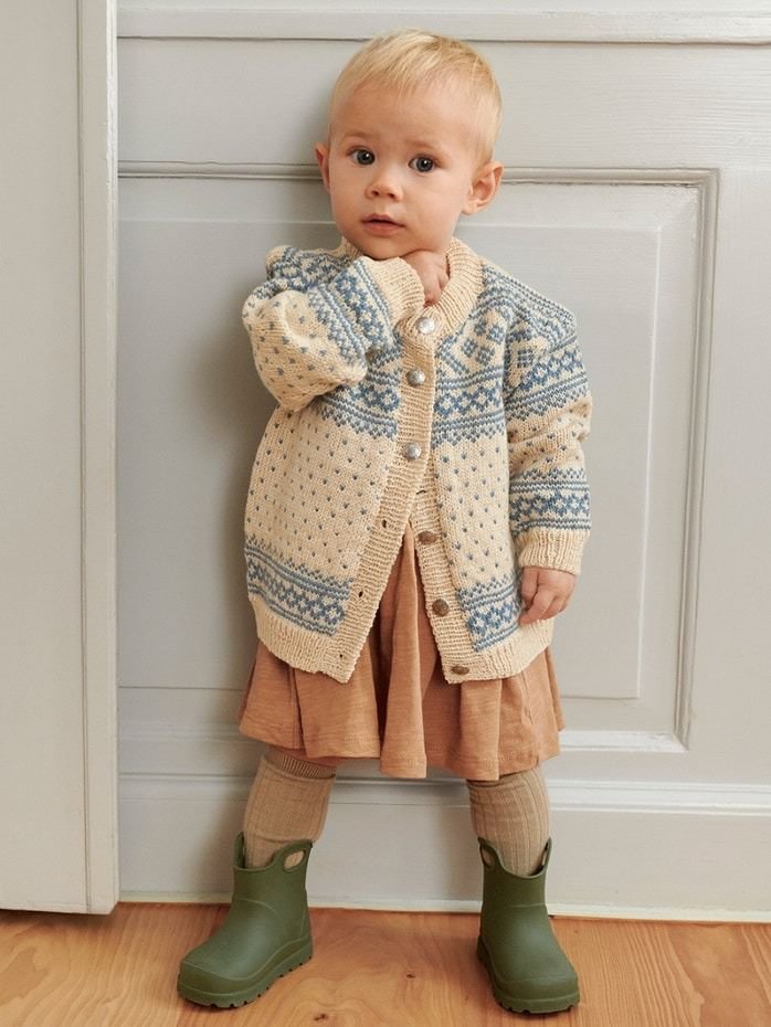 2512 - 1a 1b Setesdal baby & cardigan - Sandnes Garn