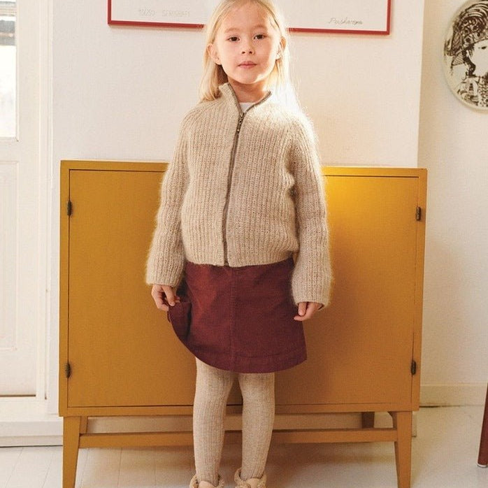 2601 - 3 Tia Zipper Jacket Junior - Sandnes Garn