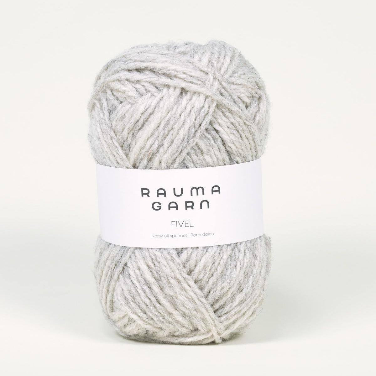 300 - Lys gra naturmelert Fivel - Rauma
