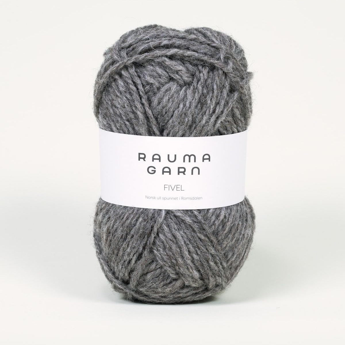 400 - Mork gra naturmelert Fivel - Rauma
