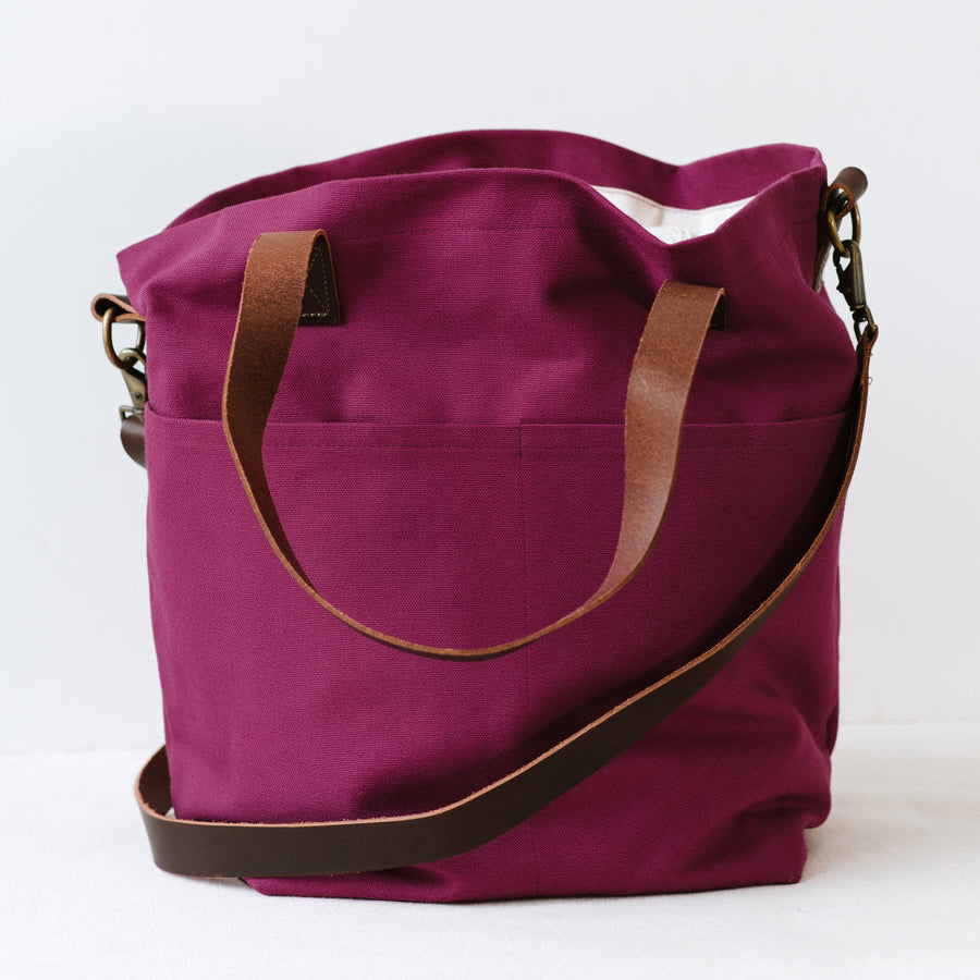 Canvas crossbody project tote - Twig & Horn