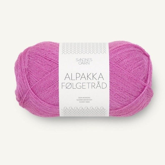 4628 - Magenta Alpakka Følgetråd - Sandnes Garn