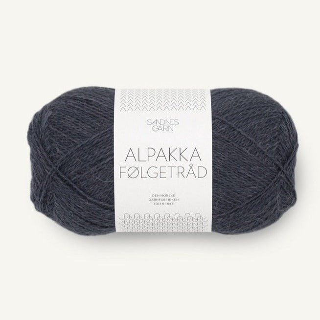 6581 - Mork Grabla Alpakka Følgetråd - Sandnes Garn