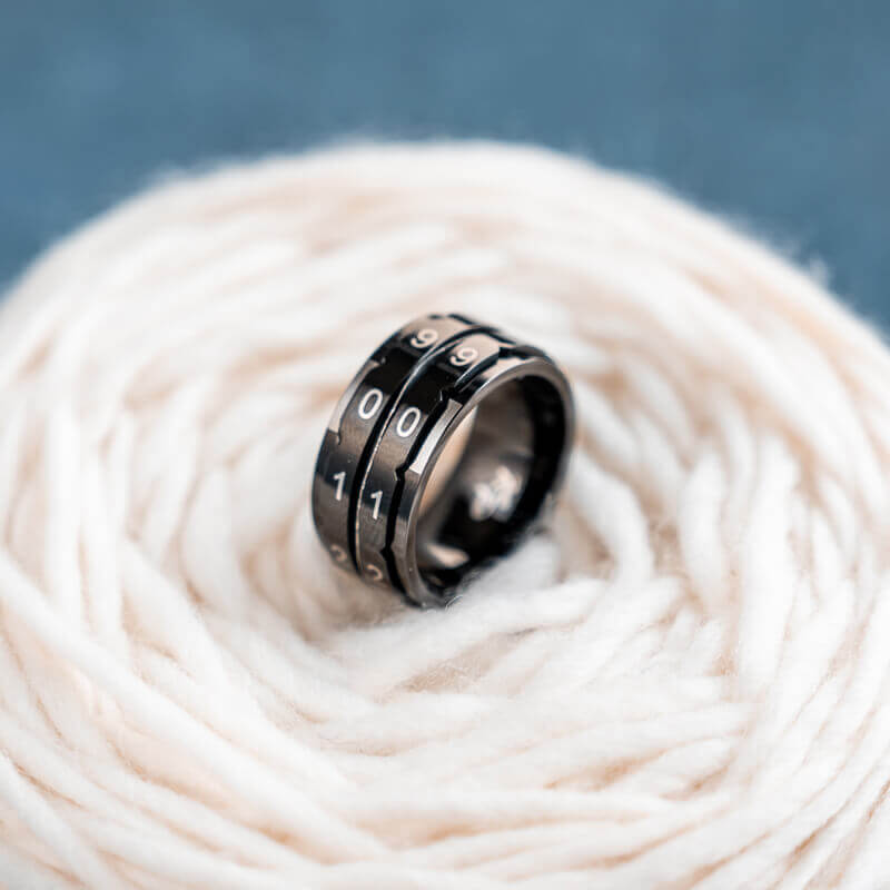10/19.8mm Noir BAGUE COMPTE - RANG KNIT PRO - Knit Pro