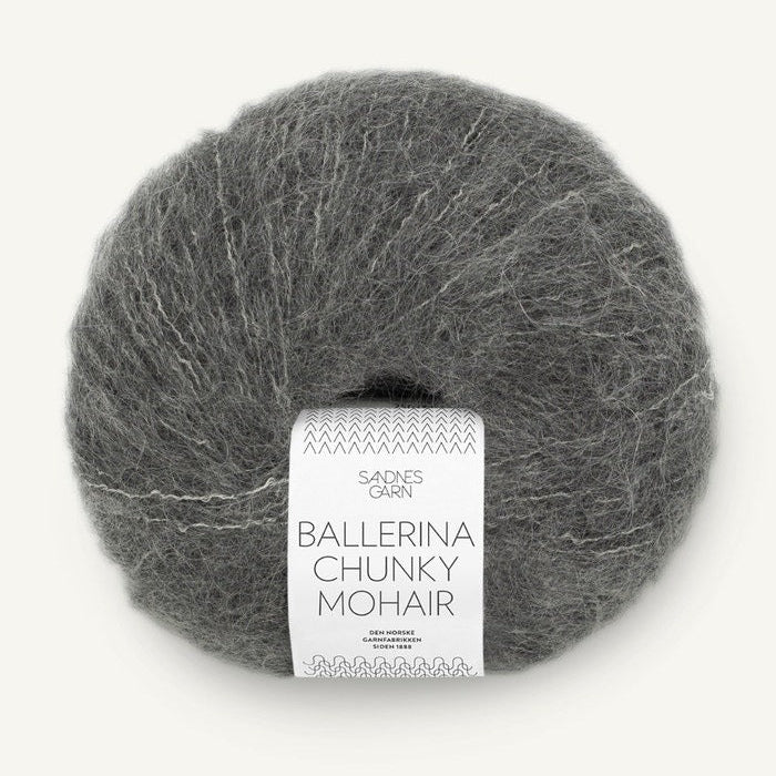 1053 - Dark Grey Ballerina Chunky Mohair - Sandnes Garn