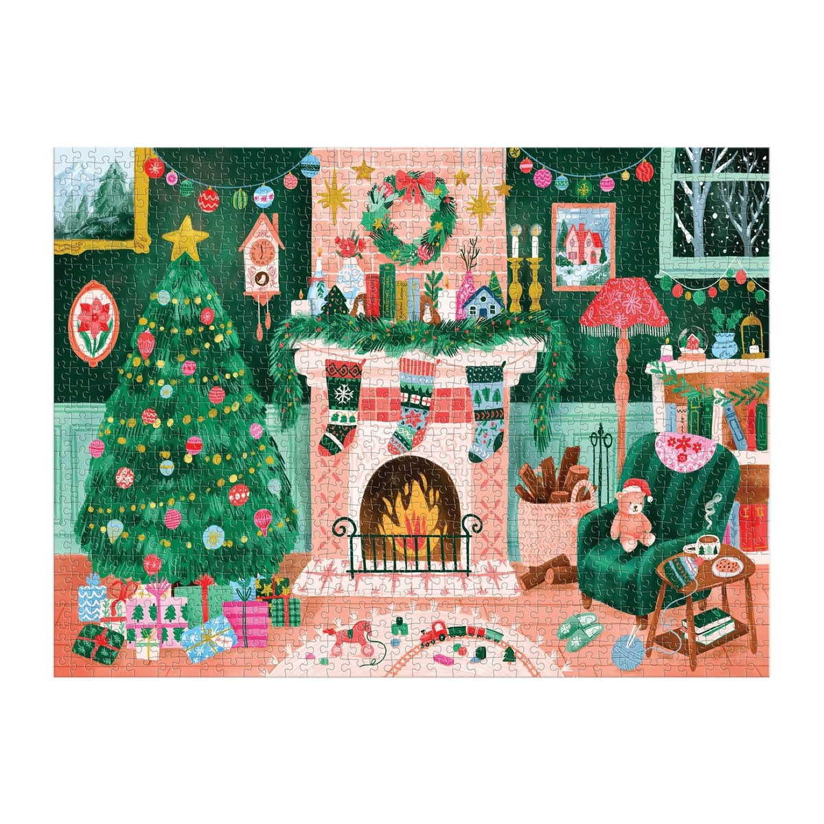 Cozy by the Fireplace - Puzzle 1000 pièces - Galison