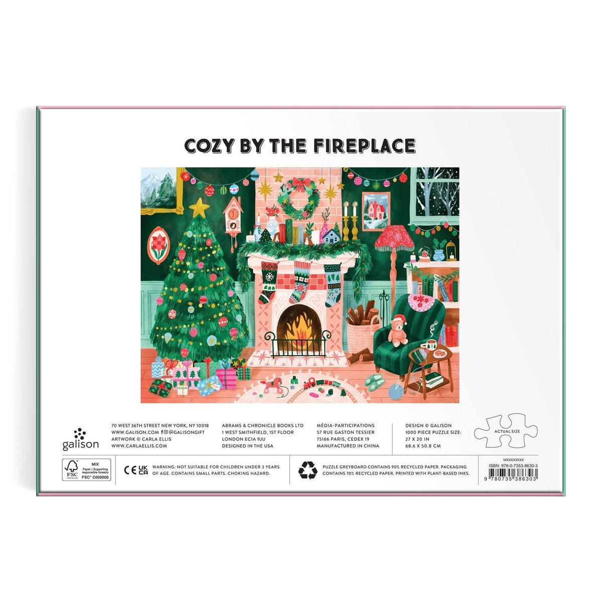 Cozy by the Fireplace - Puzzle 1000 pièces - Galison