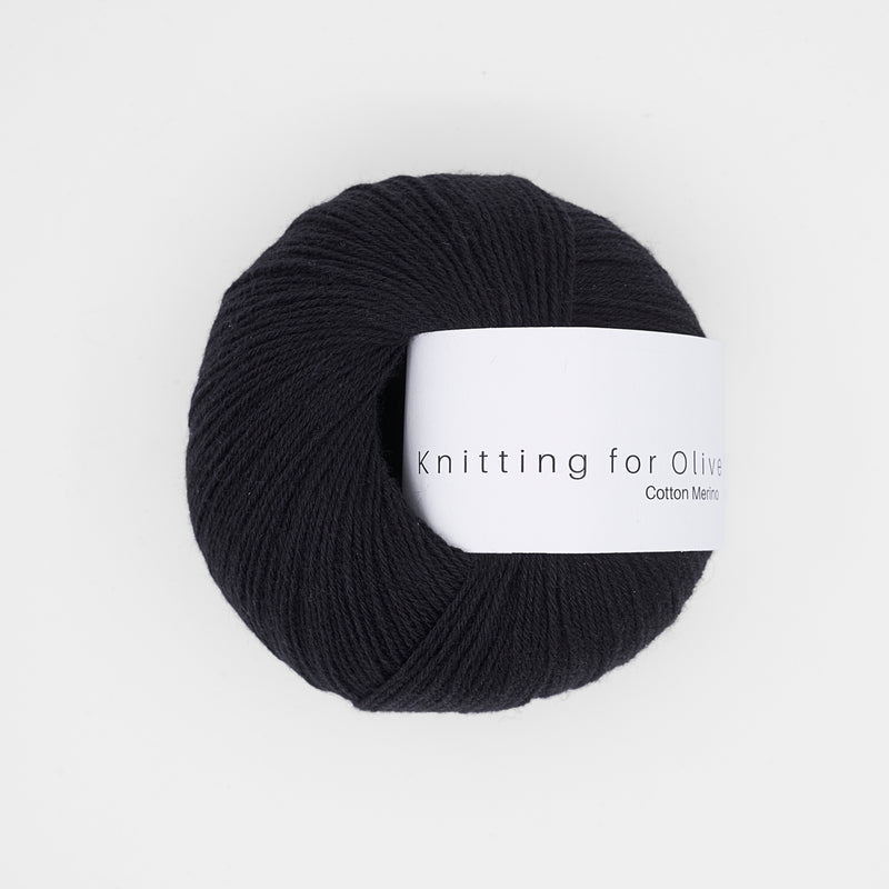 Licorice Cotton Merino - Knitting for Olive