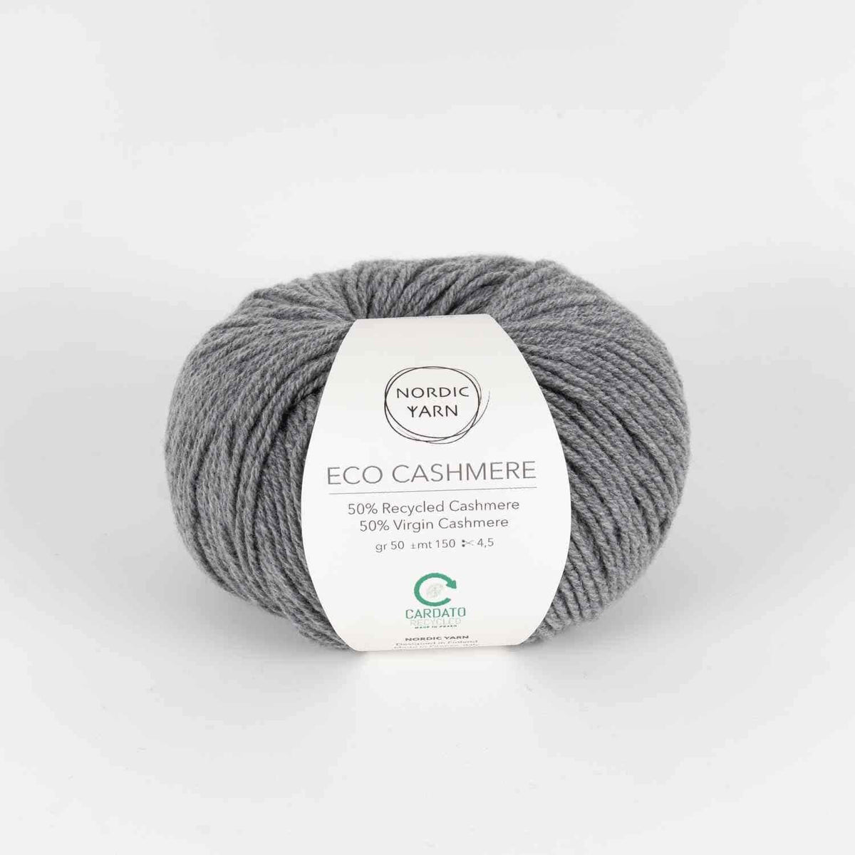 80002 - Grey Melange Eco Cashmere DK - Nordic Yarn