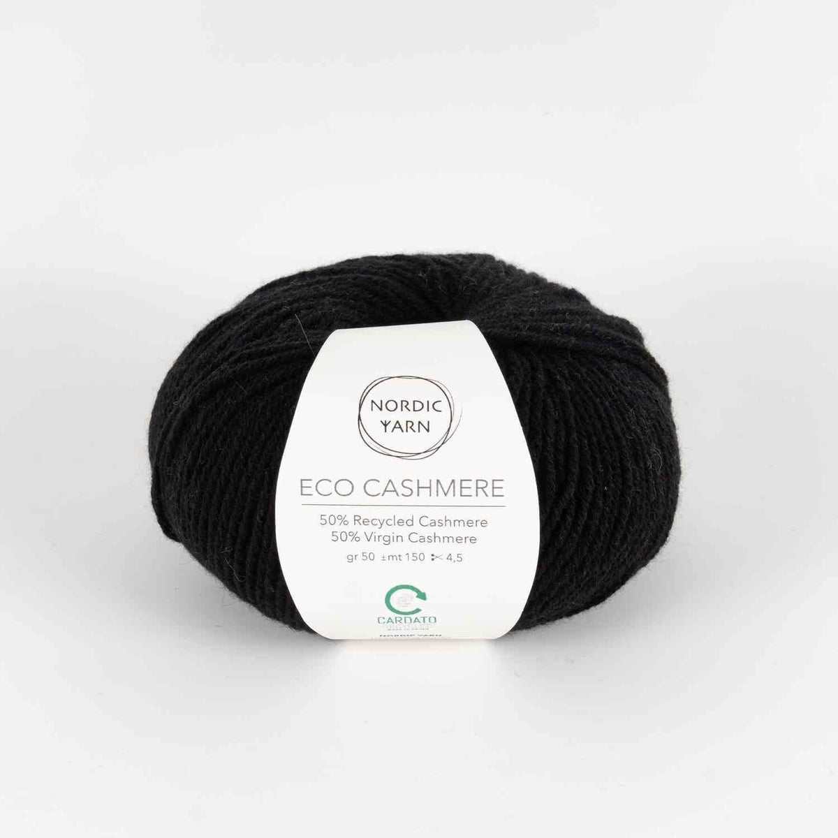 80006 - Black Eco Cashmere DK - Nordic Yarn