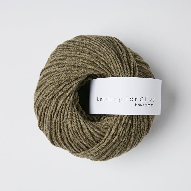 Dusty Olive Heavy Merino - Knitting for Olive