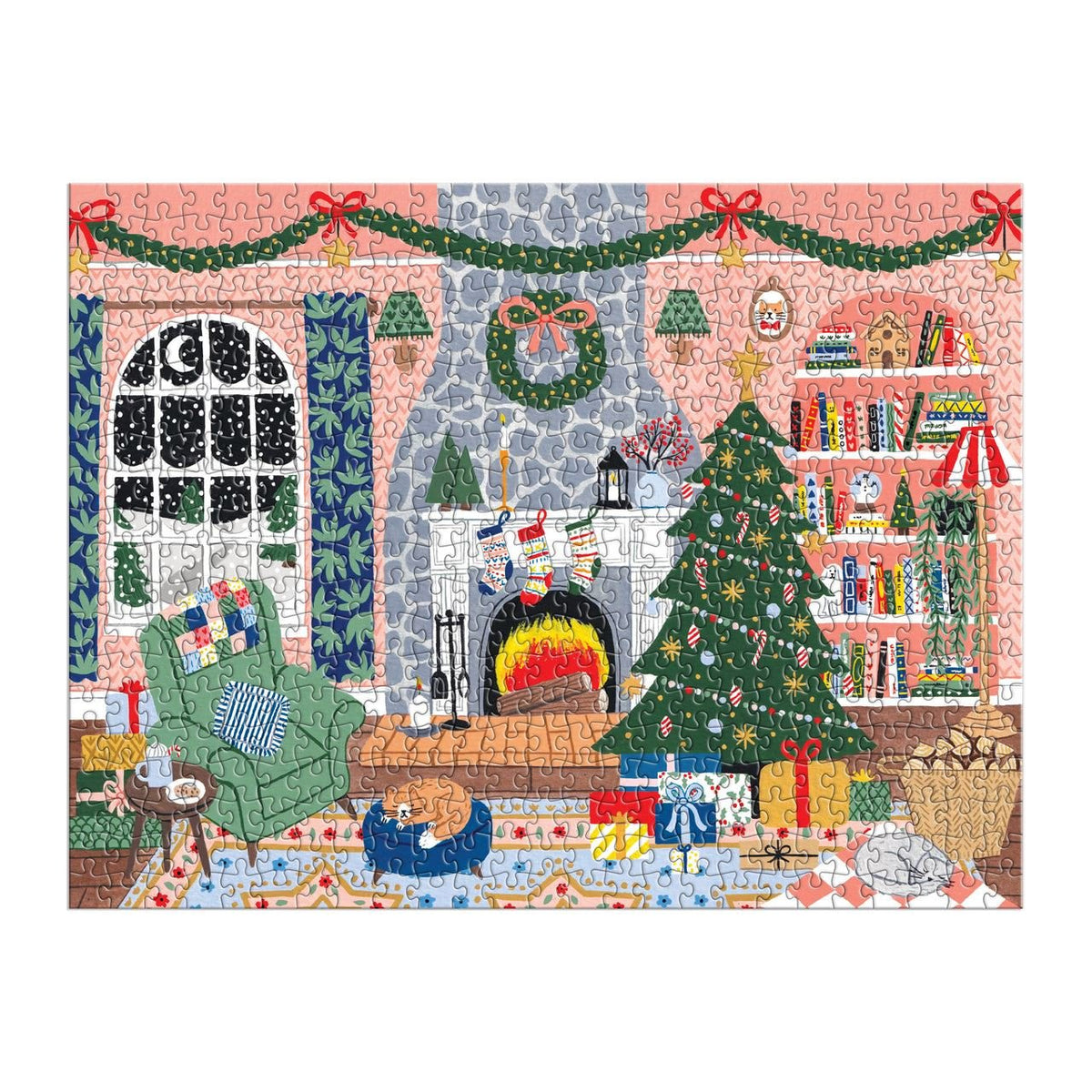 Home for the Holidays 500 Piece Advent Puzzle Calendar - Galison