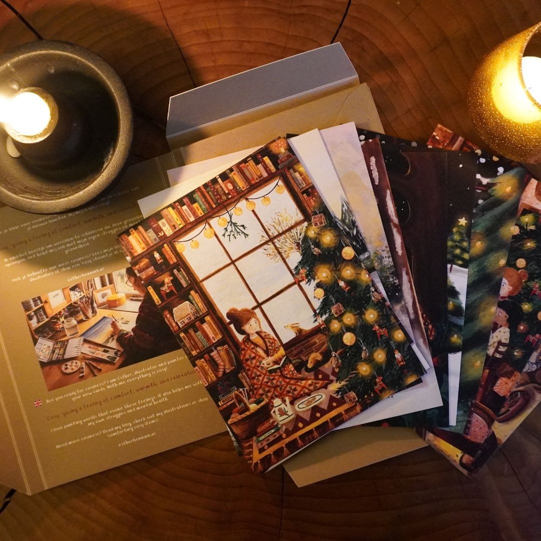 Christmas Lot de 10 cartes Esther Bennink - Esther Bennink