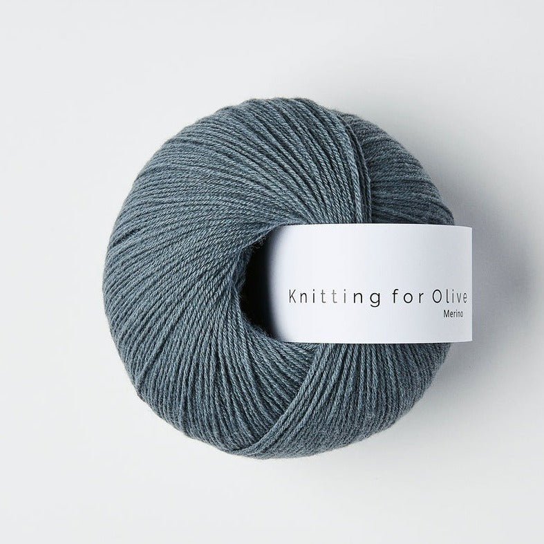 Dusty Petroleum Blue Merino - Knitting for Olive
