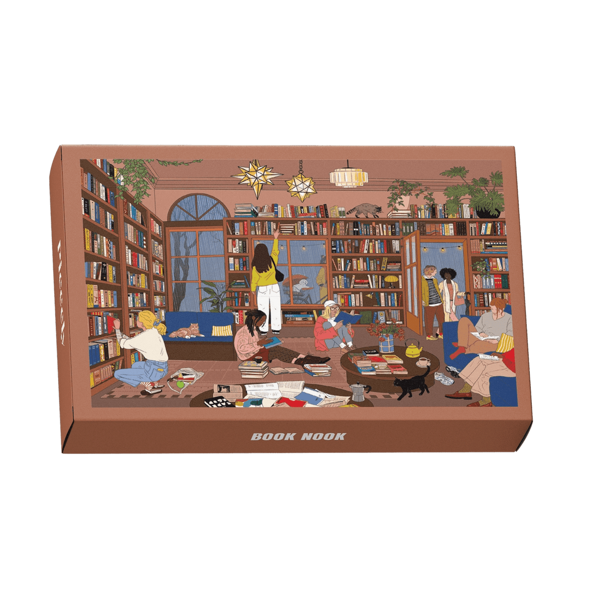 Mini - Puzzle Book Nook, 99 pièces - Piecely Puzzles