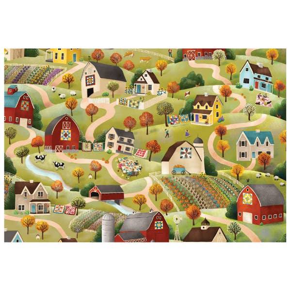 Folks on the Hill Mini - puzzles de 150 pièces de Penny Puzzle - Penny Puzzle