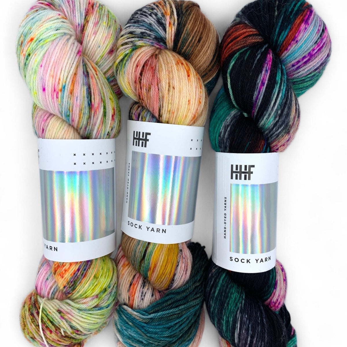 Sock Fade Set 12 POTLUCK – SOCK YARN - Hedgehogfibres