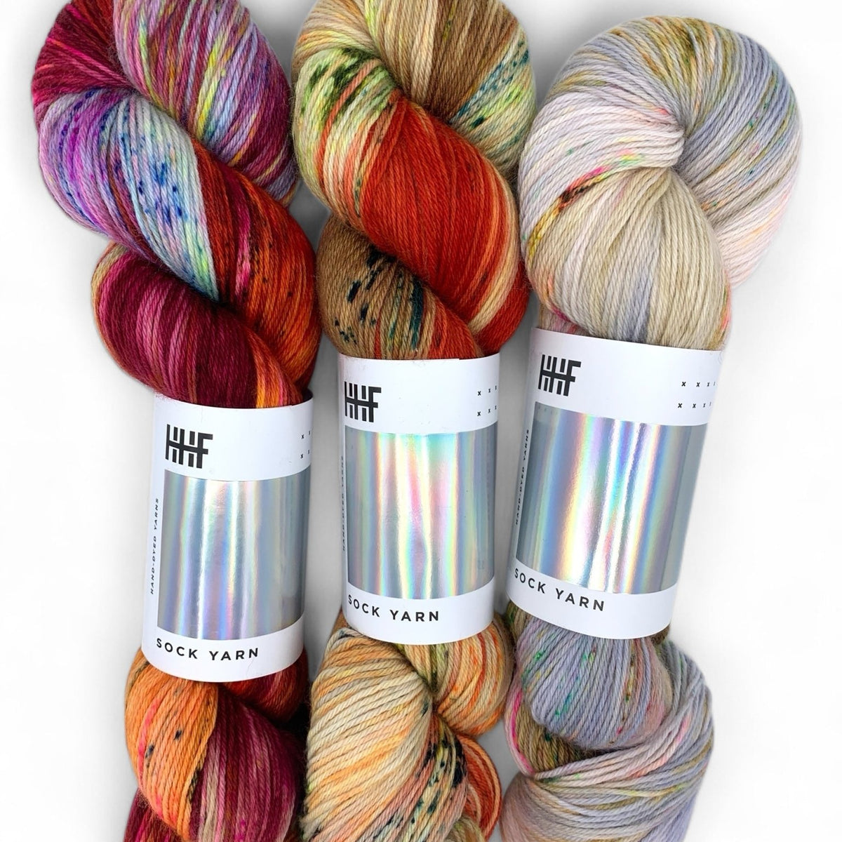 Sock Fade Set 25 POTLUCK – SOCK YARN - Hedgehogfibres