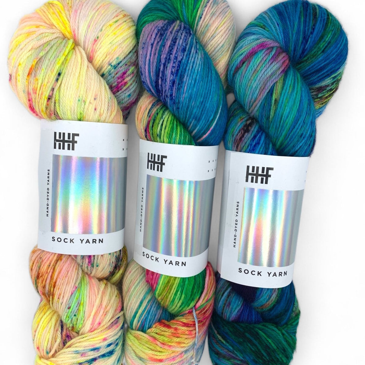 Sock Fade Set 26 POTLUCK – SOCK YARN - Hedgehogfibres