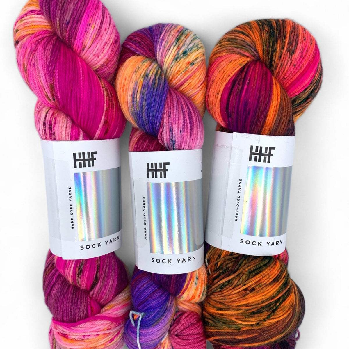 Sock Fade Set 6 POTLUCK – SOCK YARN - Hedgehogfibres