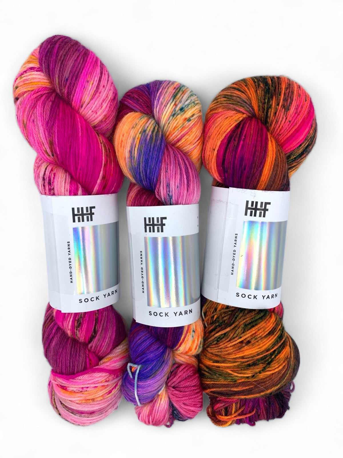Sock Fade Set 6 POTLUCK – SOCK YARN - Hedgehogfibres