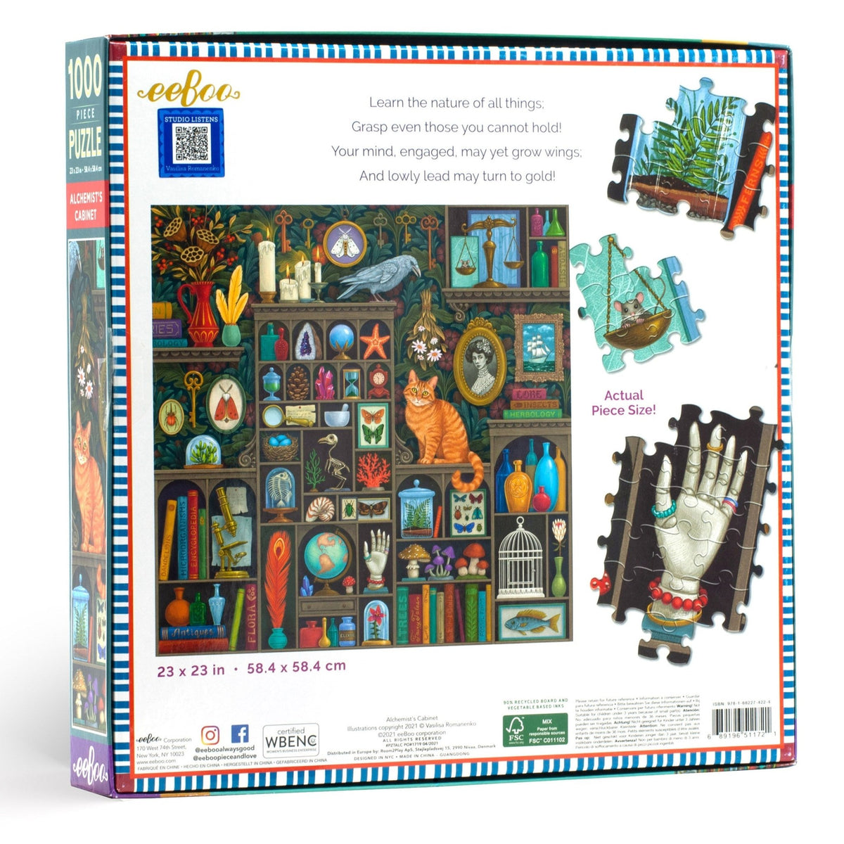 Puzzle Alchemist’s Cabinet – Eeboo – 1000 pièces - Eeboo