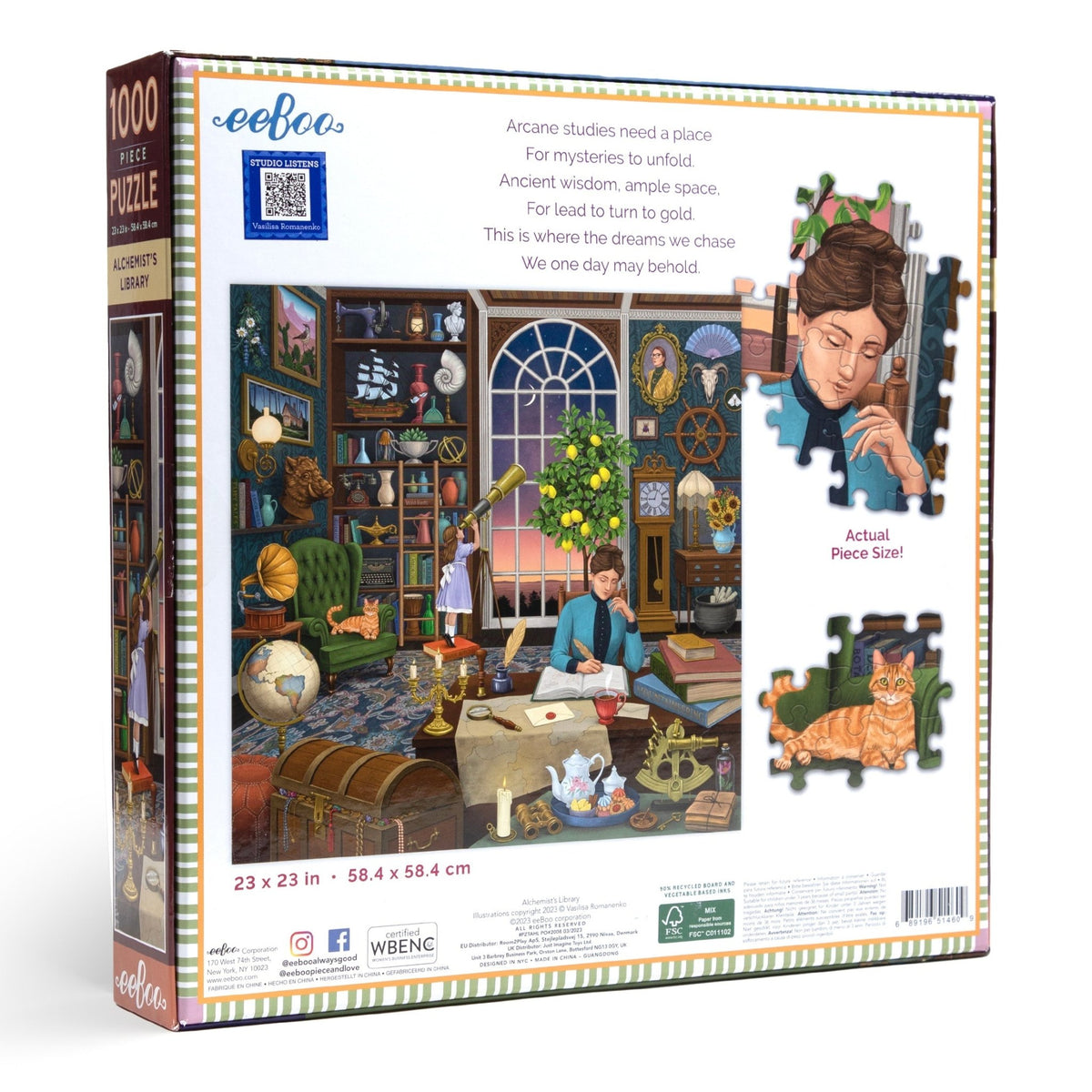 Puzzle Alchemist’s Library – Eeboo – 1000 pièces - Eeboo