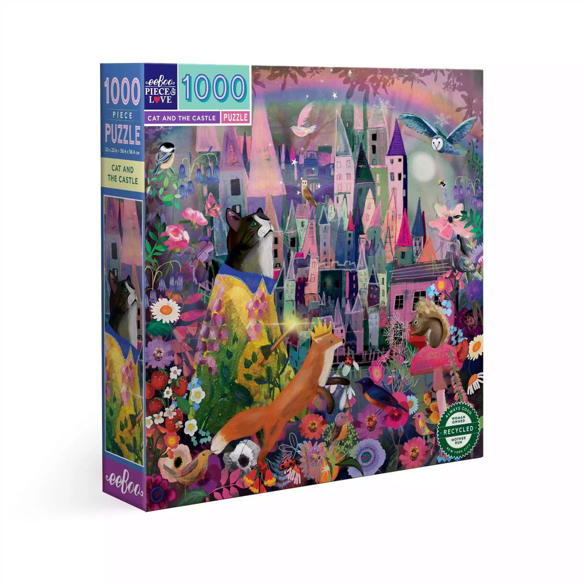 Puzzle Cat And The Castle – Eeboo – 1000 pièces - Trevell