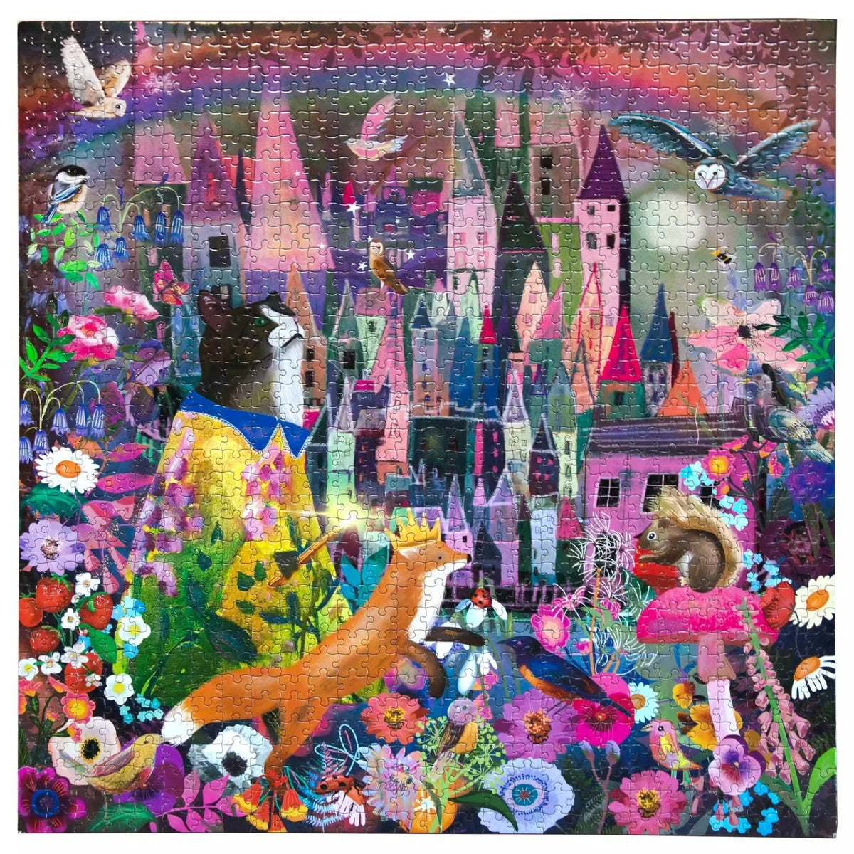 Puzzle Cat And The Castle – Eeboo – 1000 pièces - Trevell
