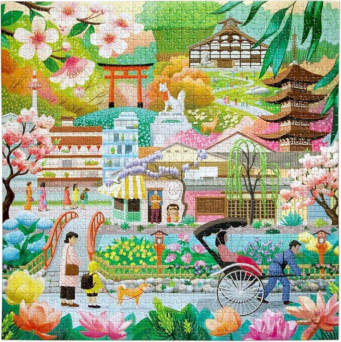 Seasons in Kyoto 1000 Piece Puzzle - Eeboo