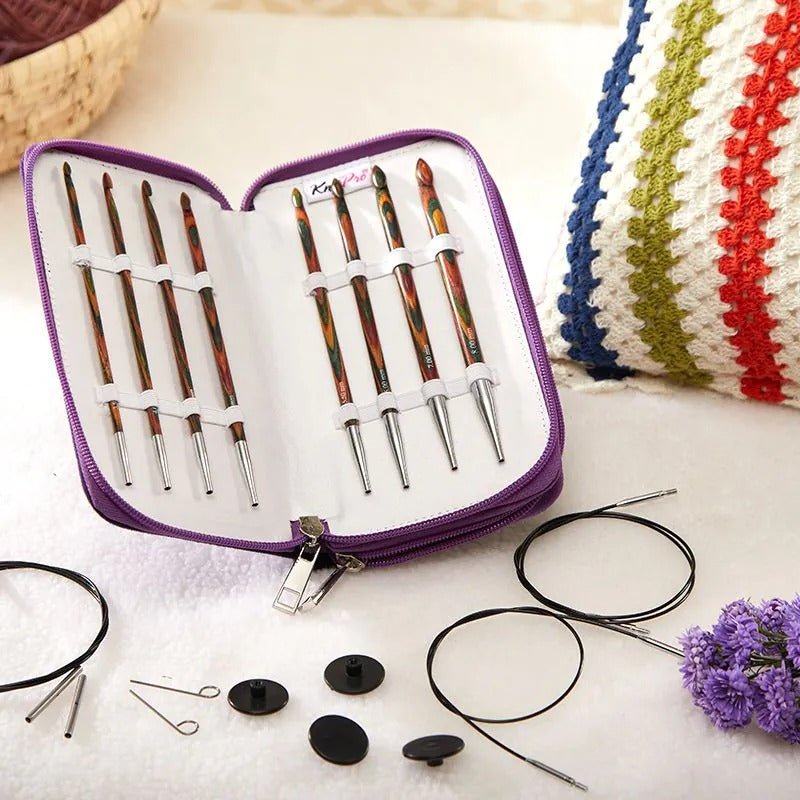 Set de Crochets tunisiens bois Symfonie Knit Pro - Knit Pro