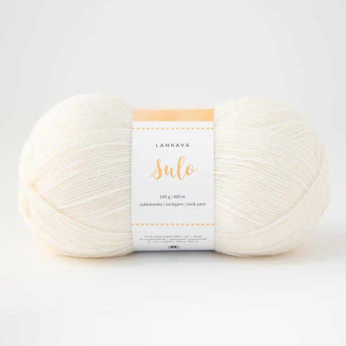 451 - Snow Sulo Sock Yarn - Lankava
