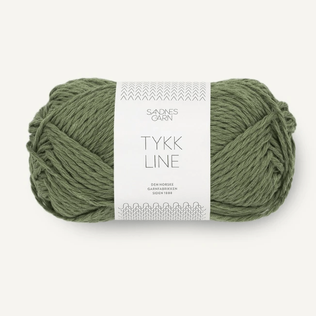 9062 - olivengronn TYKK LINE - Sandnes Garn