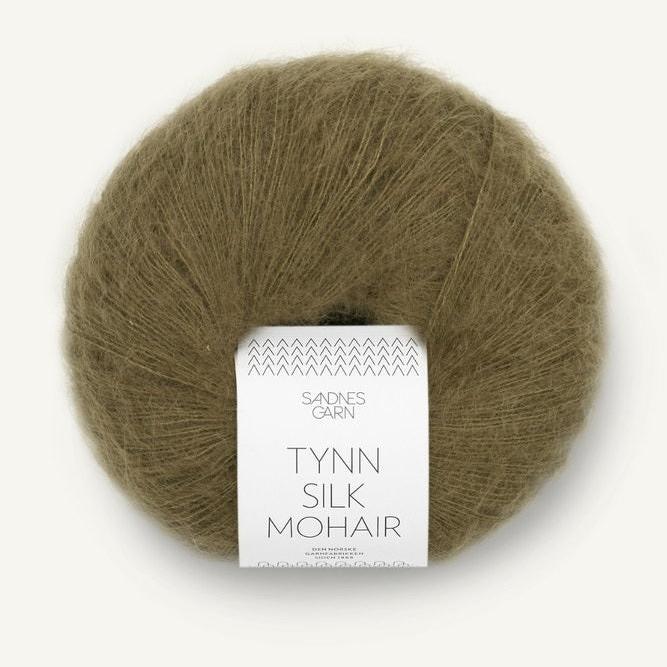 9873 - Dark Olive Tynn Silk Mohair - Sandnes Garn