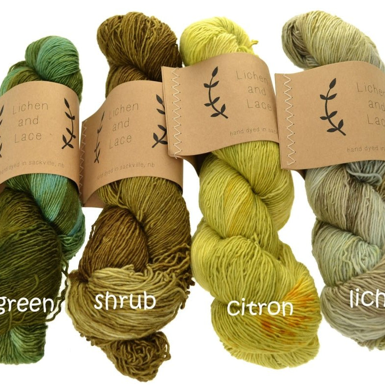 Amber 1 PLY SUPERWASH MERINO FINGERING - Lichen and Lace