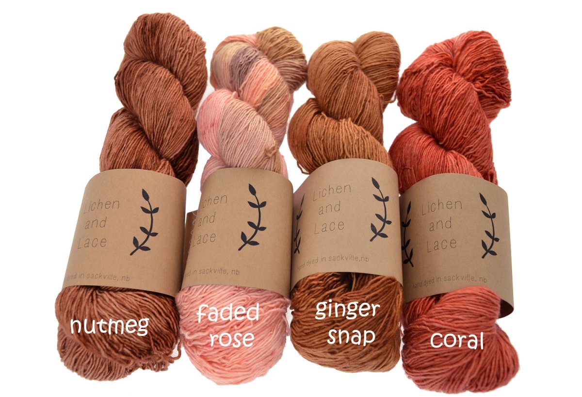 Amber 1 PLY SUPERWASH MERINO FINGERING - Lichen and Lace