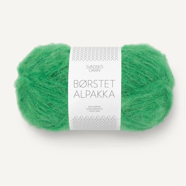 8236 - Jelly Bean Green Børstet Alpakka - Sandnes Garn