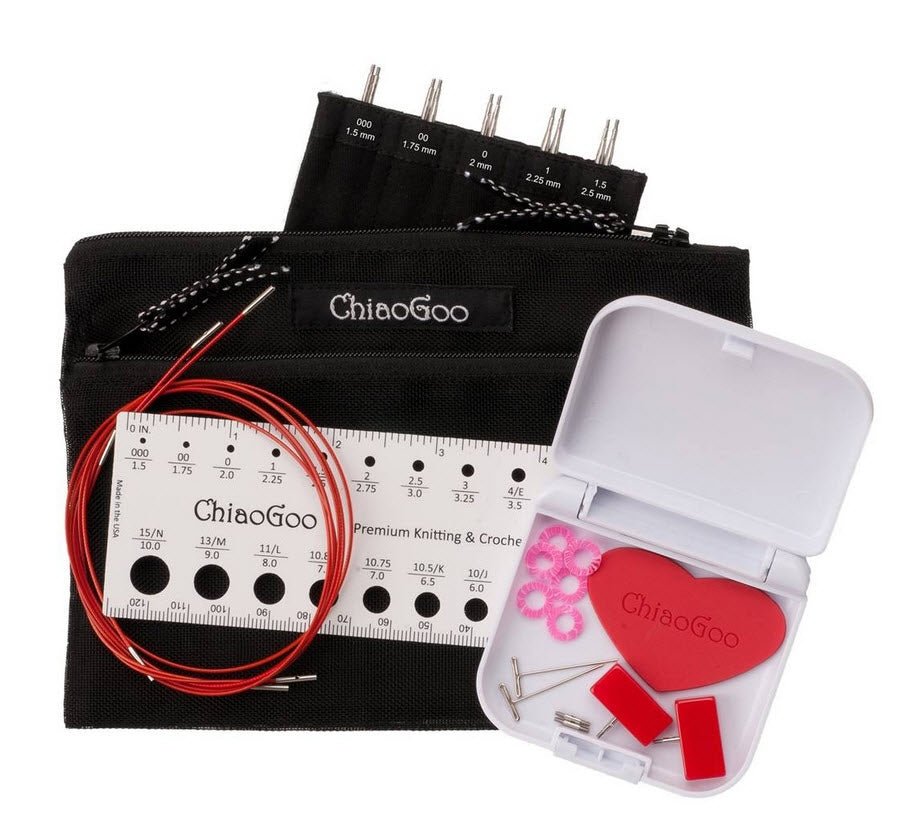 CHIAOGOO KIT D'AIGUILLES INTERCHANGEABLES Mini - 5p - Chiaogoo