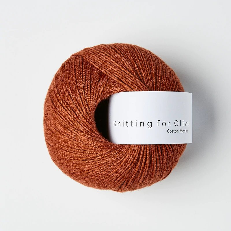 Rust Cotton Merino - Knitting for Olive