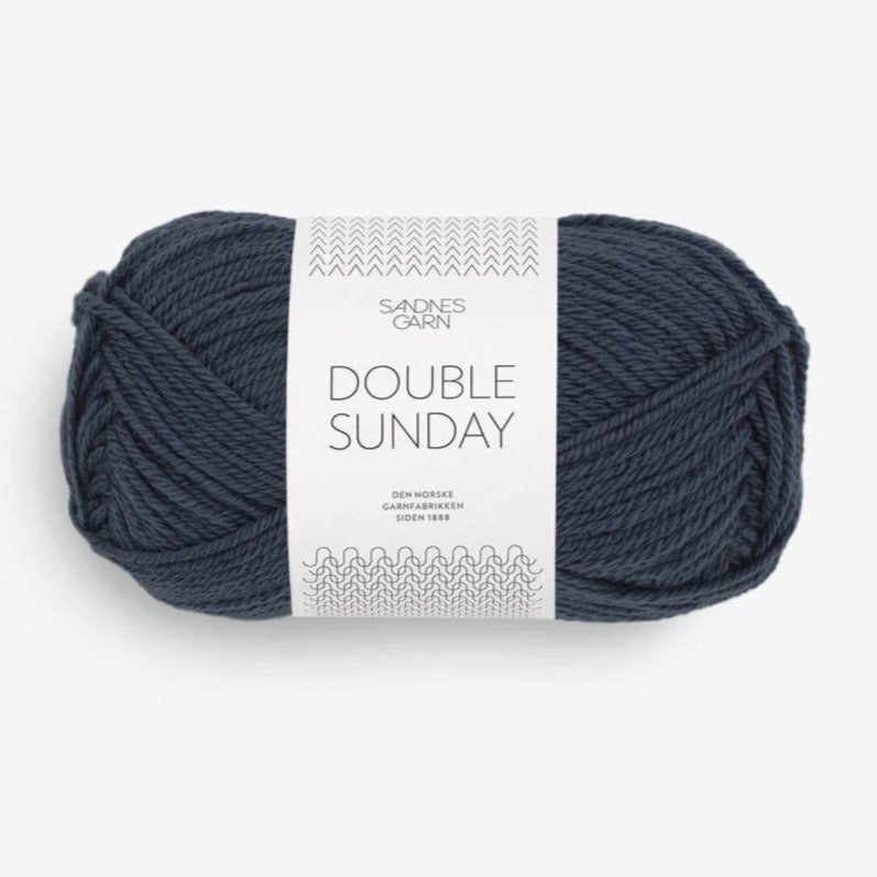 6580 - Gris/Bleu nuit Double Sunday - Sandnes Garn