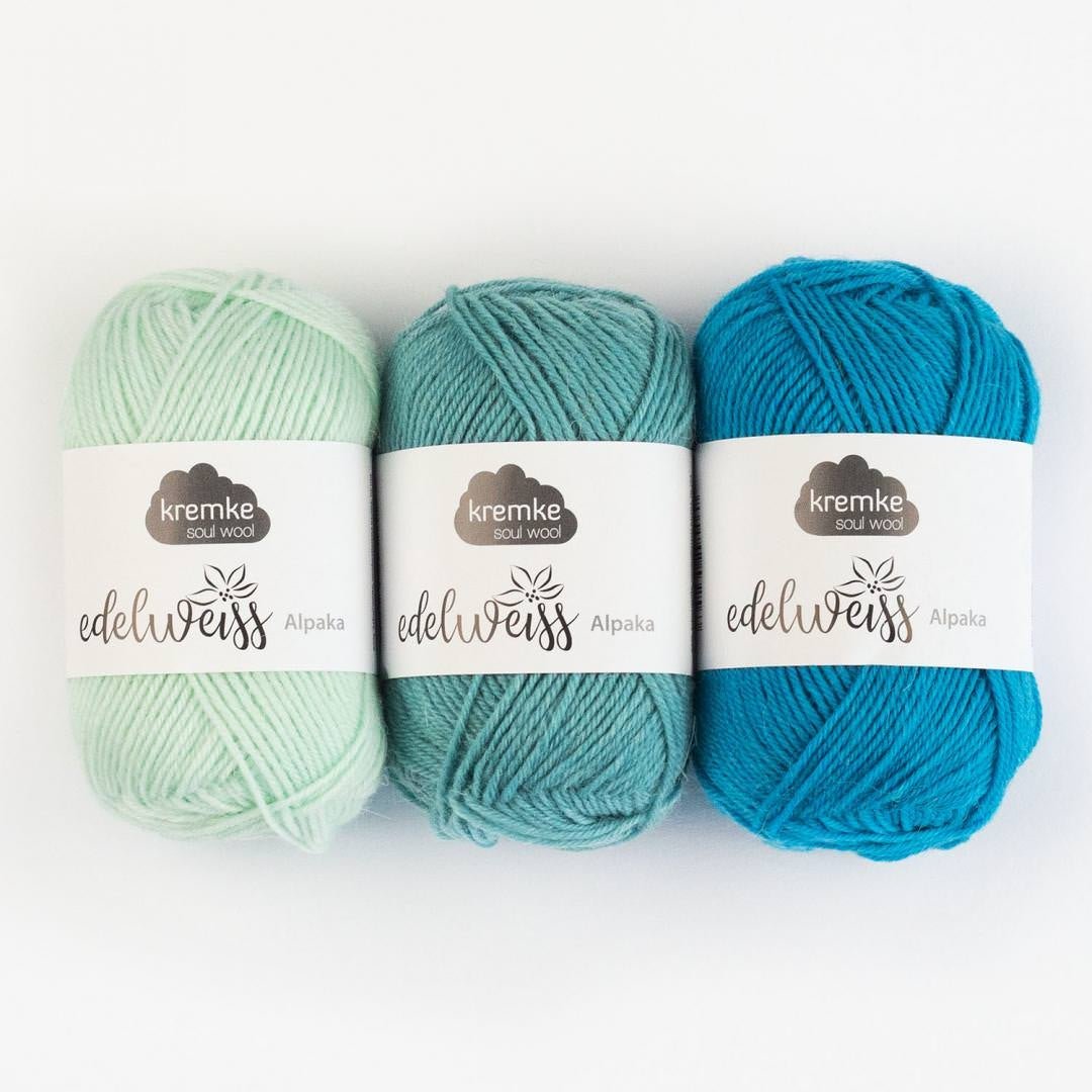 001 - Natural White EDELWEISS ALPAKA 25GR - Kremke Soul Wool