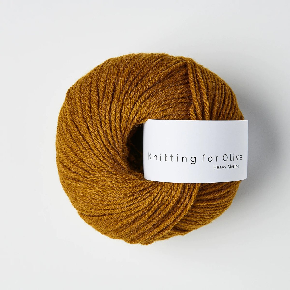 Dark Ocher Heavy Merino - Knitting for Olive