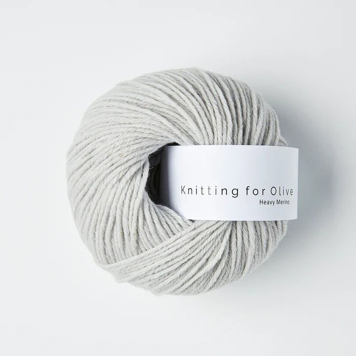 Pearl Gray Heavy Merino - Knitting for Olive