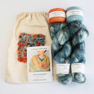 9 to 5 JOYS OF SPRING SHAWL KIT - Laine et Tricot